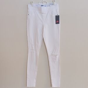 NWT Old Navy Rockstar Super Skinny White Jeggings Denim Jeans - Size 4